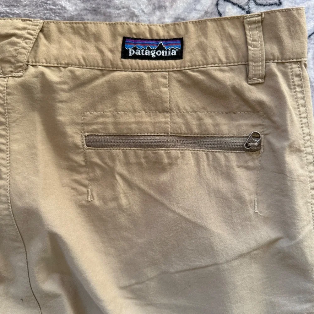 Patagonia Gi III Pants Mens 35 Tan Khaki Hiking Outdoor Travel Performance - Picture 9 of 11